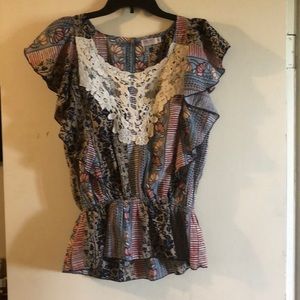 Funky People. XL multi colored top